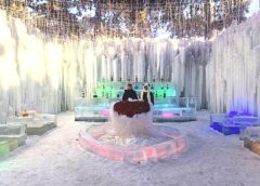 Леденият парк Чанчун открива вътрешен бар, направен изцяло от лед