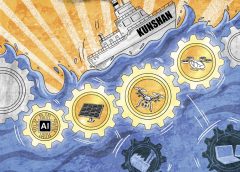 В Куншан, китайският нервен център на Foxconn, старата технология се опитва да научи нови трикове